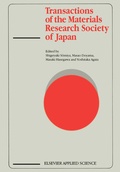 Cover: Transactions of the Materials Research Society of Japan - Springer