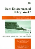 Cover: Does Environmental Policy Work? - Edward Elgar Publishing