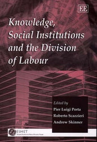 Enlarge image Cover: Knowledge, Social Institutions and the Division of Labour - Edward Elgar Publishing