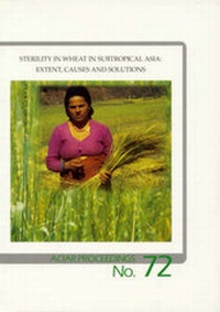 Enlarge image Cover: Sterility in Wheat in Subtropical Asia: Extent, Causes and Solutions - Australian Centre for International Agricultural Research