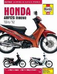Abbildung von: Honda ANF125 Innova Scooter (03 - 12) - J H Haynes & Co Ltd