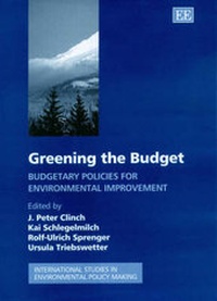 Enlarge image Cover: Greening the Budget - Edward Elgar Publishing