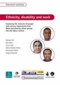 Cover: Ethnicity, Disability and Work: Executive Summary - Royal National Institute for the Blind