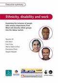 Cover: Ethnicity, Disability and Work: Executive Summary - Royal National Institute for the Blind