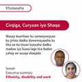 Cover: Ethnicity, Disability and Work: Executive Summary - Royal National Institute for the Blind