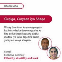 Enlarge image Cover: Ethnicity, Disability and Work: Executive Summary - Royal National Institute for the Blind