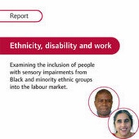 Enlarge image Cover: Ethnicity, Disability and Work: Report - Royal National Institute for the Blind