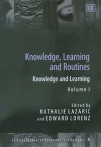 Enlarge image Cover: Knowledge, Learning and Routines - Edward Elgar Publishing