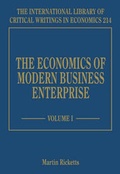 Cover: The Economics of Modern Business Enterprise - Edward Elgar Publishing