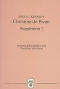 Cover: Christine de Pizan - Tamesis Books