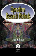 Cover: Operations Research Methods - Alpha Science International Ltd