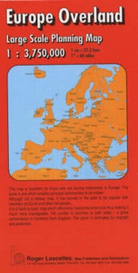 Enlarge image Cover: Europe Overland Planning Map - Roger Lascelles