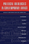 Cover: Political Ideologies in Contemporary France - Frances Pinter Publishers Ltd