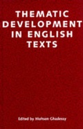 Cover: Thematic Developments in English Texts - Frances Pinter Publishers Ltd