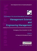 Cover: Proceedings of Second International Conference on Management Science and Engineering Management - World Academic Union Ltd