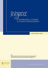 Abbildung von: The International Journal of Knowledge, Culture and Change Management - Common Ground Publishing