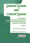Cover: General System and Control System: v. 1 - World Academic Union Ltd