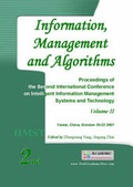 Cover: Information, Management and Algorithms: v. 2 - World Academic Union Ltd