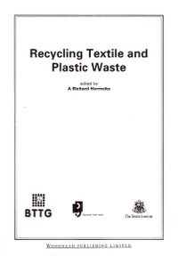 Enlarge image Cover: Recycling Textile and Plastic Waste - Woodhead Publishing Ltd
