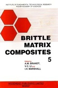 Cover: Brittle Matrix Composites: v. 5 - Woodhead Publishing Ltd