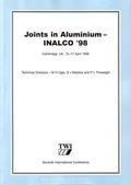 Cover: Joints in Aluminium - INALCO '98 - Woodhead Publishing Ltd