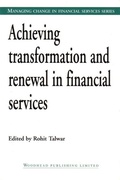 Cover: Achieving Transformation and Renewal in Financial Services - Woodhead Publishing Ltd
