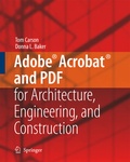 Cover: Adobe&reg; Acrobat&reg; and PDF for Architecture, Engineering, and Construction - Springer