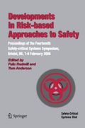 Cover: Developments in Risk-based Approaches to Safety - Springer