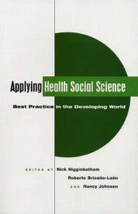 Enlarge image Cover: Applying Health Social Science - Zed Books Ltd