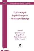 Cover: Psychoanalytic Psychotherapy in Institutional Settings - Karnac Books