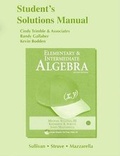 Cover: Student Solutions Manual for Elementary & Intermediate Algebra - Pearson