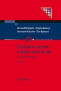 Cover: Dissipative Systems Analysis and Control - Springer