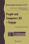 Cover: People and Computers XX - Engage - Springer