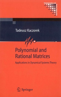 Enlarge image Cover: Polynomial and Rational Matrices - Springer