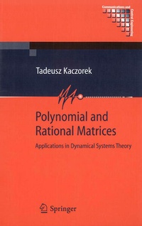 Enlarge image Cover: Polynomial and Rational Matrices - Springer
