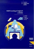 Cover: Adult Learning in England - Institute for Employment Studies