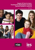 Cover: Impact of Care to Learn - Institute for Employment Studies