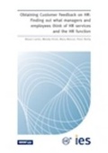 Cover: Obtaining Customer Feedback on HR - Institute for Employment Studies