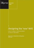 Cover: Designing the New NHS - King's Fund