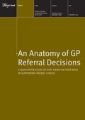 Cover: An Anatomy of GP Referral Decisions - King's Fund