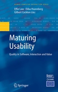 Cover: Maturing Usability - Springer