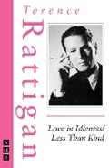 Cover: Love in Idleness/Less Than Kind - Nick Hern Books