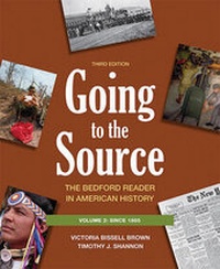Enlarge image Cover: Going to the Source, Volume II: Since 1865 - Bedford Books