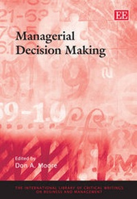 Enlarge image Cover: Managerial Decision Making - Edward Elgar Publishing