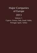Cover: Major Companies of Europe 2013 Vol 1 - Cengage Learning
