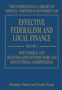 Enlarge image Cover: Effective Federalism and Local Finance - Edward Elgar Publishing