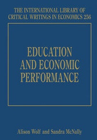 Enlarge image Cover: Education and Economic Performance - Edward Elgar Publishing