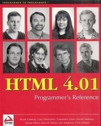Enlarge image Cover: HTML 4.01 PROG, - WROX Press Ltd