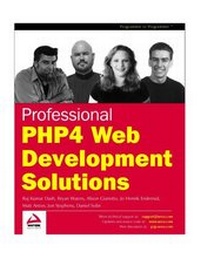 Enlarge image Cover: PRO PHP4 WEB D, - WROX Press Ltd