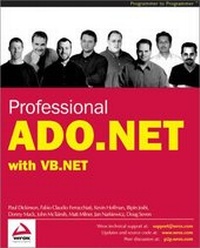 Enlarge image Cover: PRO ADO.NET, - WROX Press Ltd